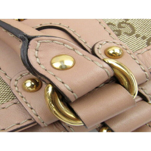 Gucci Leather Tote Bag Beige GG Canvas - Picture 16 of 16